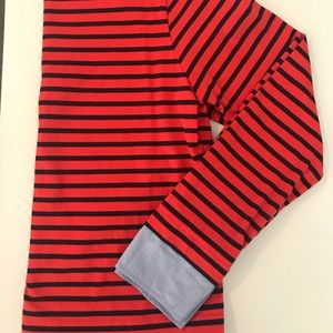 J Crew Striped Boat Neck Top